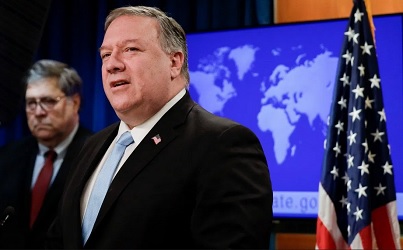 Menteri Luar Negari AS Mike Pompeo Minta Turki Tarik Pasukan Dari Mediterania